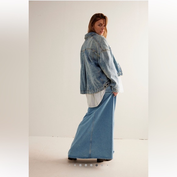 Free People Blue Jean Jacket - Picture 4 of 16